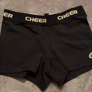 Black cheer shorts